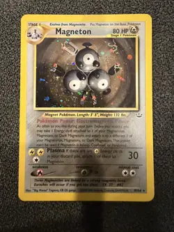 Pokemon Card - Magneton Neo Revelation 10/64 Unlimited Holo Rare - Image 1