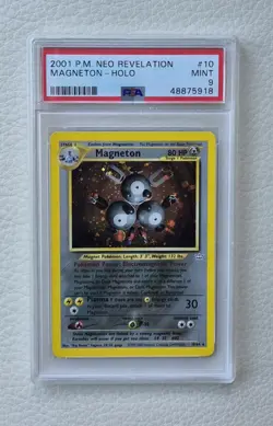 Magneton - Holo - PSA 9 - Neo Revelation - 2001 - #10/64 - Pokemon - Vintage - Image 1