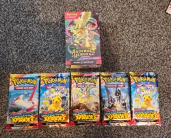 Pokemon TCC Ascended Heroes Booster Bundle + x5 surging sparks booster packs - Image 1