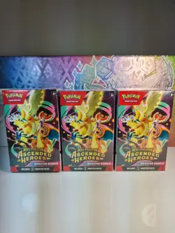Pokemon TCG Mega Evolution Ascended Heroes Booster Bundle Box (x3) - Image 1