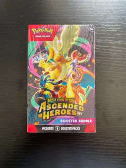 Pokemon TCG Mega Evolution Ascended Heroes Booster Bundle 6 Packs - Image 1