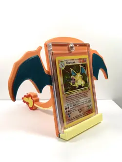 Pokemon Card Stand CHARIZARD W/Tail PSA 3D Printed Trading TCG Holder Display - Image 2