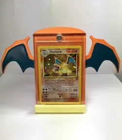 Pokemon Card Stand CHARIZARD W/Tail PSA 3D Printed Trading TCG Holder Display - Image 3