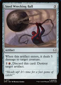 Steel Wrecking Ball NM, English MTG Spider-Man - Main Set - Image 1