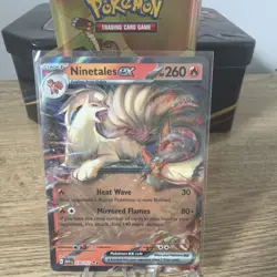 Pokemon TCG Ninetales EX Scarlet & Violet-151 038/165 Holo Double Rare - Image 1