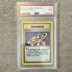 2000 Pokemon Gym Challenge Sabrina Holo Rare Trainer 20/132 PSA 9 English - Image 1