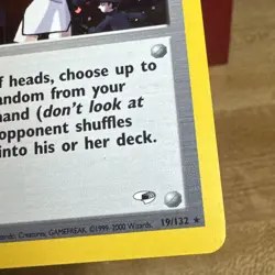2000 Pokemon Gym Heroes #19 The Rocket's Trap Holo 1st Edition Trainer LP - Image 3
