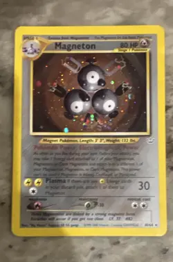 Pokemon Magneton Neo revolution 10/64 holifoil LP - Image 1