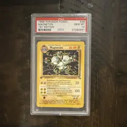 The Pokemon Company 1999 Fossil Magneton 1st Ed 26/62 PSA 10 English Rare - Image 1