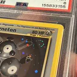 Pokemon TCG Magneton Neo Revelation 10/64 PSA 6 amazing swirl - Image 2