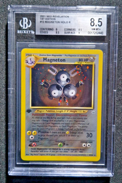 BGS 8.5 NM-MT+ – 1st Edition Magneton Holo #10 – Neo Revelation 2001 Pokemon ⚡ - Image 1