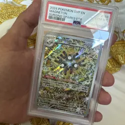 Pokemon TCG Magneton SV 159 Black Star Promo Surging Sparks PSA 10 - Image 2