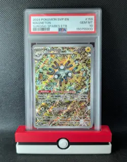 Pokemon TCG Magneton SV 159 Black Star Promo Surging Sparks PSA 10 - Image 1