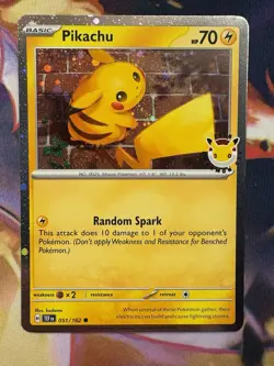 Pikachu 30th Anniversary Stamped Promo 051 Pokemon Day 2026 SWIRL 🌀 - Image 1