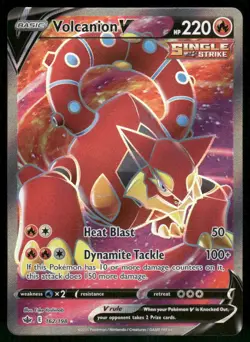 Volcanion V (Full Art) 162/198 Ultra Rare Holo NM Pokemon SWSH06: Chilling Reign - Image 1