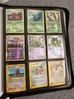 Pokemon Vintage Binder Bundle 157 Cards Holos Reverses Commons Rares Played - Image 1