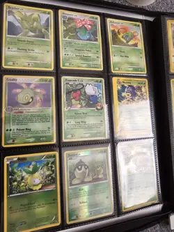 Pokemon Vintage Binder Bundle 157 Cards Holos Reverses Commons Rares Played - Image 2