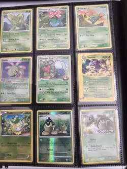 Pokemon Vintage Binder Bundle 157 Cards Holos Reverses Commons Rares Played - Image 3