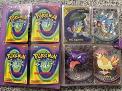 Vintage Pokemon Binder Topps Chrome, Topps Lot w/ Movie Cards Charizard 46 Cards - Image 2