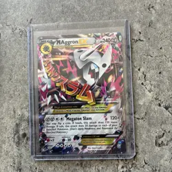 Mega M Aggron EX - 94/160 Pokemon XY - Primal Clash Holo Ultra Rare Card - Image 1