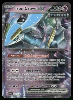 Iron Crown ex - 081/162 Double Rare Holo NM Pokemon SV05: Temporal Forces - Image 1