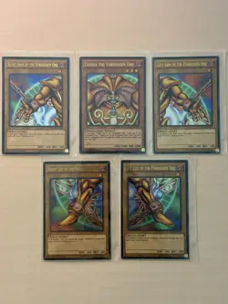 ULTRA RARE Exodia The Forbidden One (5 Card Set) YGLD 1st Edition Holo Yugioh - Image 1