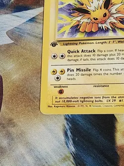 1999 Pokemon Jungle - Jolteon 1st Edition Non-Holo 20/64 Rare - LP - Image 5