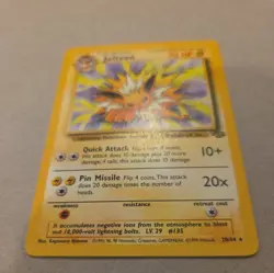 Pokemon TCG Jolteon Card 20/64 Jungle Unlimited Regular Non-Holo Rare Lp - Image 4