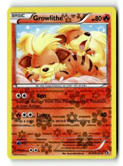 Pokemon Card Growlithe Holo LP Legendary Treasures: Radiant Collection RC4/RC25 - Image 1