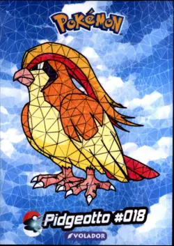 Pokemon Crystal Card Collection Set #018 Pidgeotto Cracked Ice Holo - Image 1