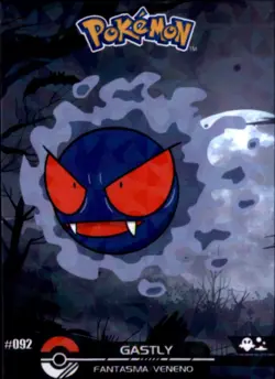 Pokemon Crystal Card Collection Shadow #092 Gastly Shattered Ice Holo - Image 1
