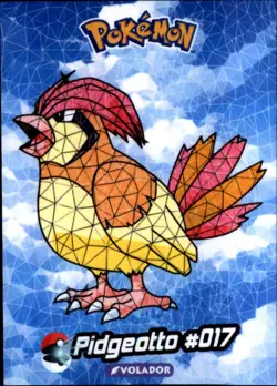 Pokemon Crystal Card Collection Set #017 Pidgeotto Cracked Ice Holo Foil - Image 1