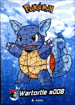 Pokemon Crystal Card Collection Set #008 Wartortle Cracked Ice Holo Foil - Image 1