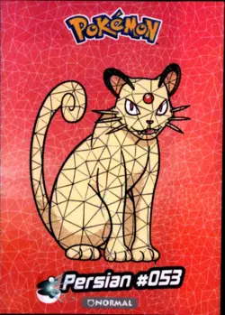 Pokemon Crystal Card Collection Set #053 Persian Cracked Ice Holo Foil - Image 1