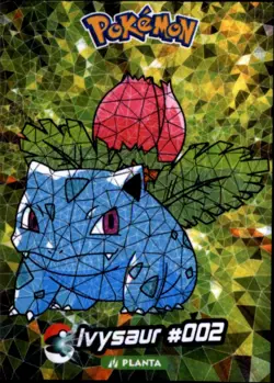 Pokemon Crystal Card Collection Set #002 Ivysaur Cracked Ice Holo Foil - Image 1