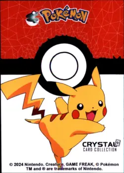 Pokemon Crystal Card Collection Set #026 Raichu Cracked Ice Holo Foil - Image 2