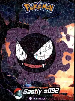 Pokemon Crystal Card Collection Set #092 Gastly Cracked Ice Holo Foil - Image 1