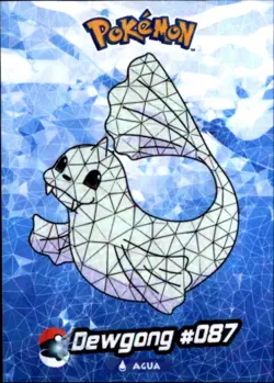Pokemon Crystal Card Collection Set #087 Dewgong Cracked Ice Holo Foil - Image 1