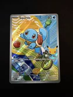 039 Black Star Promo Squirtle Pokemon Card First Partner Illustration Collection - Image 1