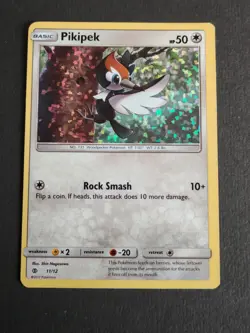Pikipek - 11/12 - Holo - McDonalds Collection Promo - Pokemon Card - 2017 - Image 1