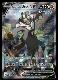 Rapid Strike Urshifu V (Alternate Full Art) 153/163 Ultra Rare Holo NM Pokemon S - Image 1