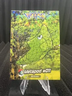 Metapod #11 - Cracked Ice Holo - Crystal Collection 2024 - Pokemon Card - Image 1