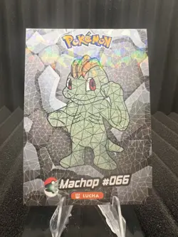 Machop #66 - Cracked Ice Holo - Crystal Collection 2024 - Pokemon Card - Image 1