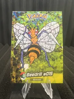 Beedrill #15 - Cracked Ice Holo - Crystal Collection 2024 - Pokemon Card - Image 1