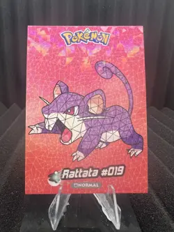 Rattata #19 - Cracked Ice Holo - Crystal Collection 2024 - Pokemon Card - Image 1