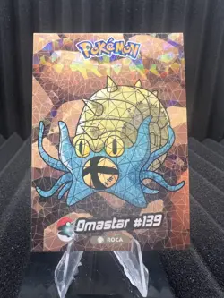 Omastar #139 - Cracked Ice Holo - Crystal Collection 2024 - Pokemon Card - Image 1