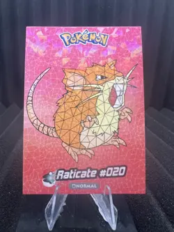 Raticate #20 - Cracked Ice Holo - Crystal Collection 2024 - Pokemon Card - Image 1