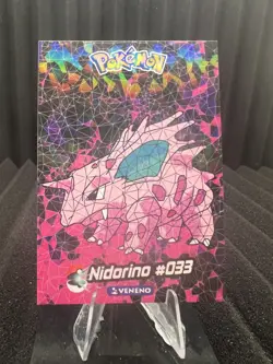 Nidorino #33 - Cracked Ice Holo - Crystal Collection 2024 - Pokemon Card - Image 1