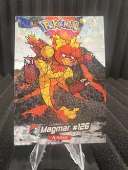 Magmar #126 - Cracked Ice Holo - Crystal Collection 2024 - Pokemon Card - Image 1