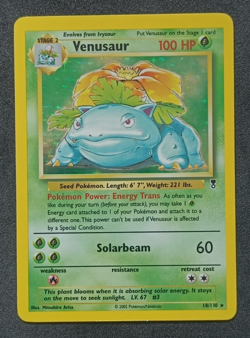Pokemon TCG Venusaur 18/110 Legendary Collection Holo Rare Card Vintage WOTC LP - Image 1